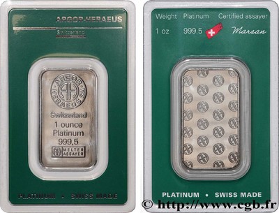 PLATINE LINGOT - 1 Oz
