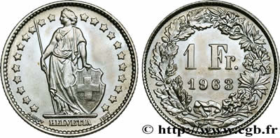 1 FRANC HELVETIA