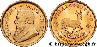 KRUGERRAND - 1/10 Oz