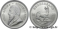 ARGENT – AFRIQUE DU SUD - KRUGERRAND 1 Oz - 31,1 GR ARGENT FIN