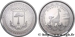 ARGENT – GUINEE EQUATORIALE - 1000 FRANCS - 1 Oz - 31,1 GR ARGENT FIN