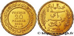 OR – TUNISIE - 20 FRANCS - 5,8 GR OR FIN