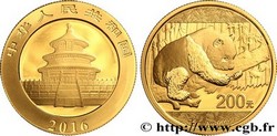OR – CHINE - PANDA 200 YUAN - 15 GR OR FIN